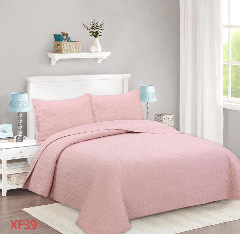 cubre cama 1.5 plazas Rosa Palo Liso